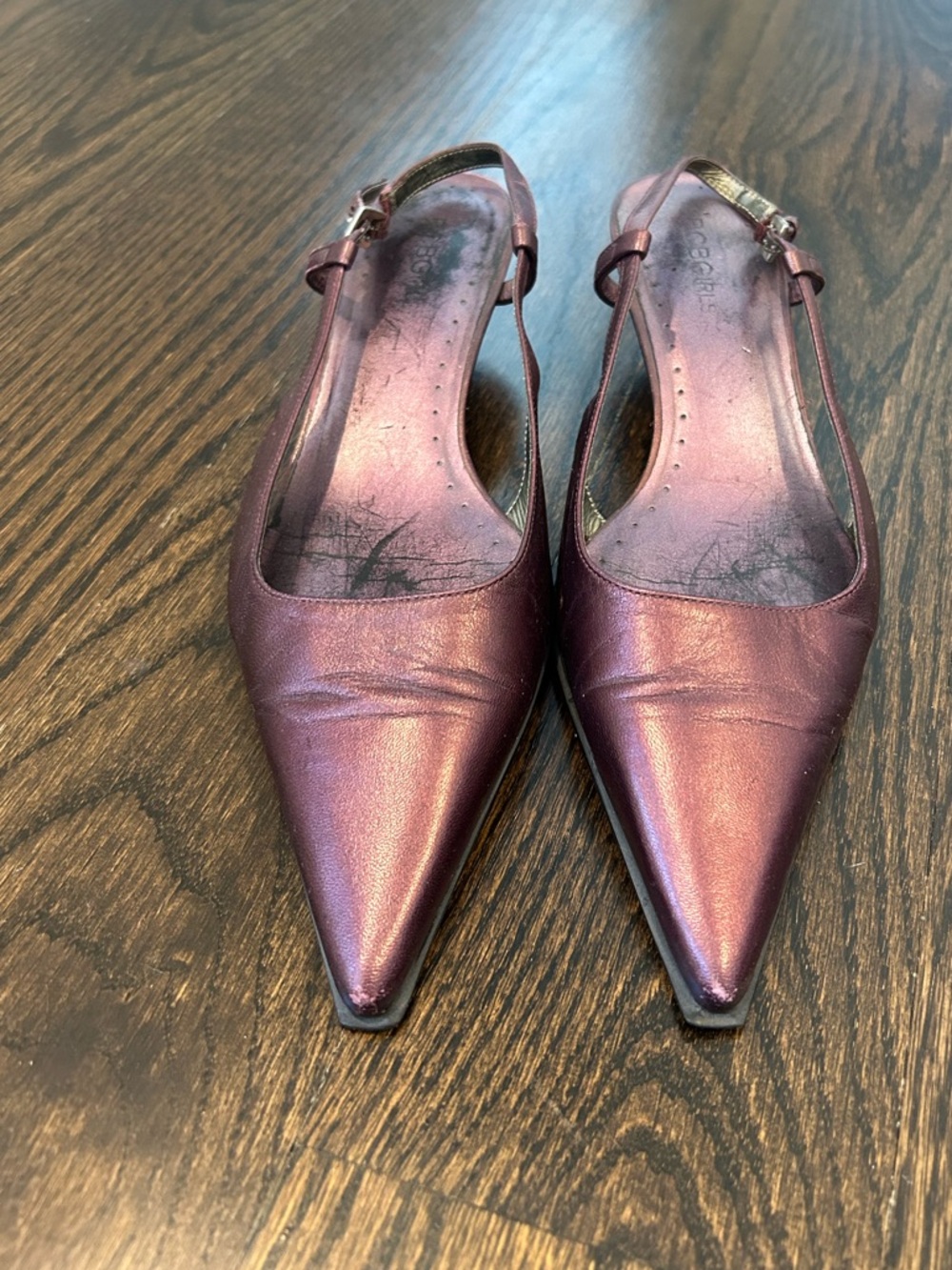 BCBG Girls Kitten Heel Slingbacks. Size 6.5
